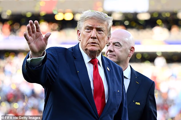 President Donald Trump ordered strikes on Iran for a ninth consecutive night 'in honor of the... three great patriots' who were killed