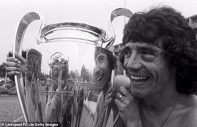 Alan Shearer and Jamie Carragher led the tributes to football legend Kevin Keegan (pictured after winning the European Cup with Liverpool in 1977) after he passed away