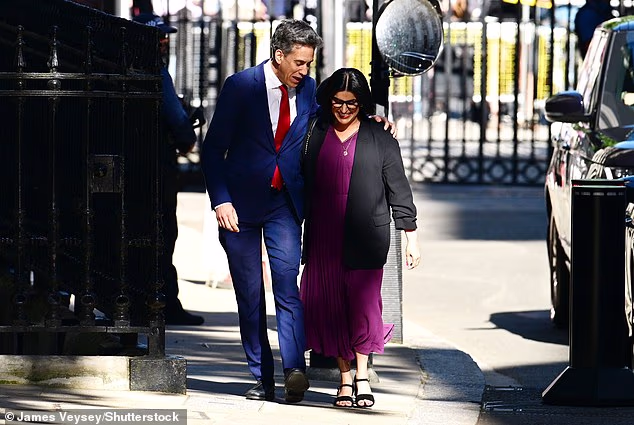 Ed Miliband and Shabana Mahmood - widely regarded as rivals for the key role of Chancellor - walked into No10 arm-in-arm this evening