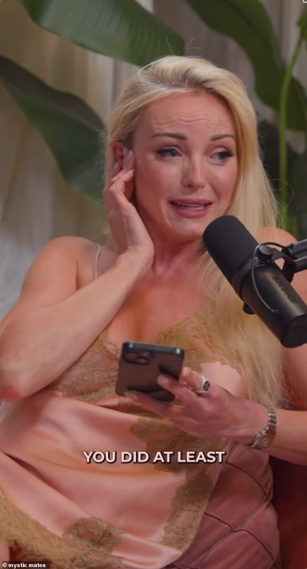Call The Midwife star Helen George has addressed her split from businessman Dan Innes after she accused him of 'disrespect' (pictured on her latest podcast episode)