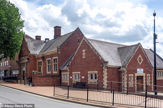 A 15-year-old boy charged with raping and sexually assaulting eight victims appeared at Wellingborough Youth Court (pictured) on Tuesday