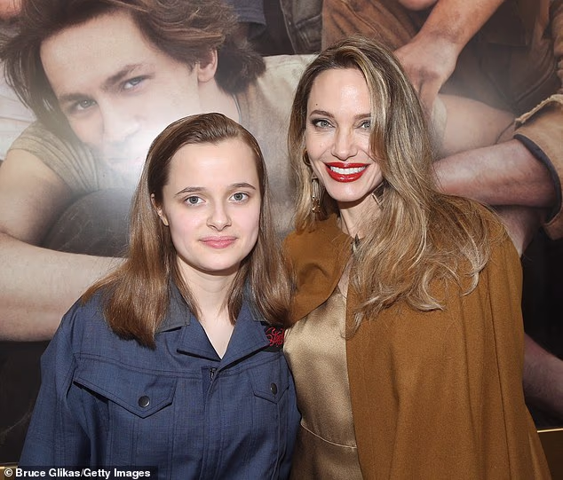 Brad Pitt and Angelina Jolie's youngest daughter Vivienne, 18, has filed to legally drop the actor's last name. Vivienne and her mother pictured in 2024