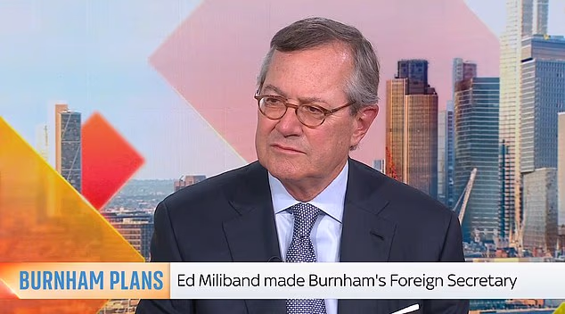 Warren Stephens insisted the new Foreign Secretary was 'wrong' and had 'hopefully' changed his mind as he was read Ed Miliband's remarks about Donald Trump on Sky News