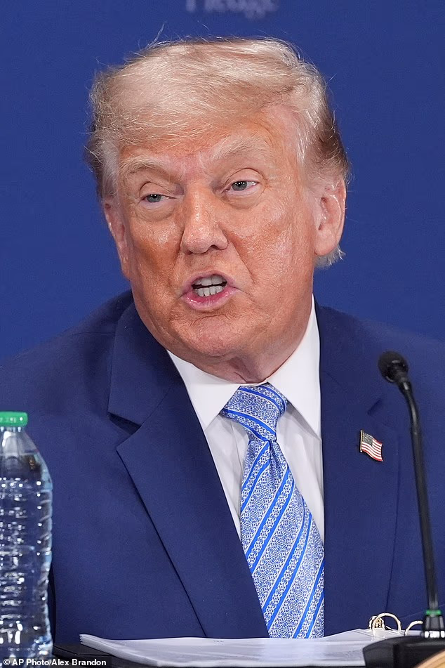 President Donald Trump warned on Thursday that any damage to cargo ships traversing the Strait of Hormuz will be paid for with seized 'Iranian money'