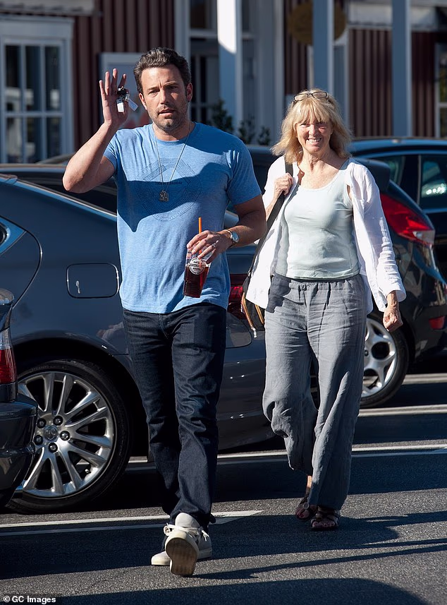 Chris Anne Affleck, the mother of Ben and Casey Affleck, has died at the age of 83 from pancreatic cancer. Pictured 2014 in LA with Ben