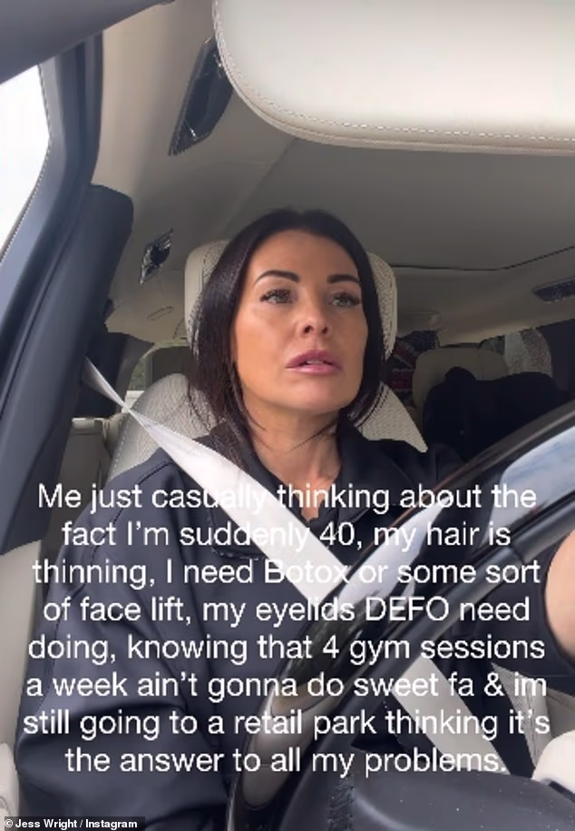 Jess Wright looked tearful as she discussed her appearance and her struggle in everything as a busy working mum in a candid Instagram post on Friday