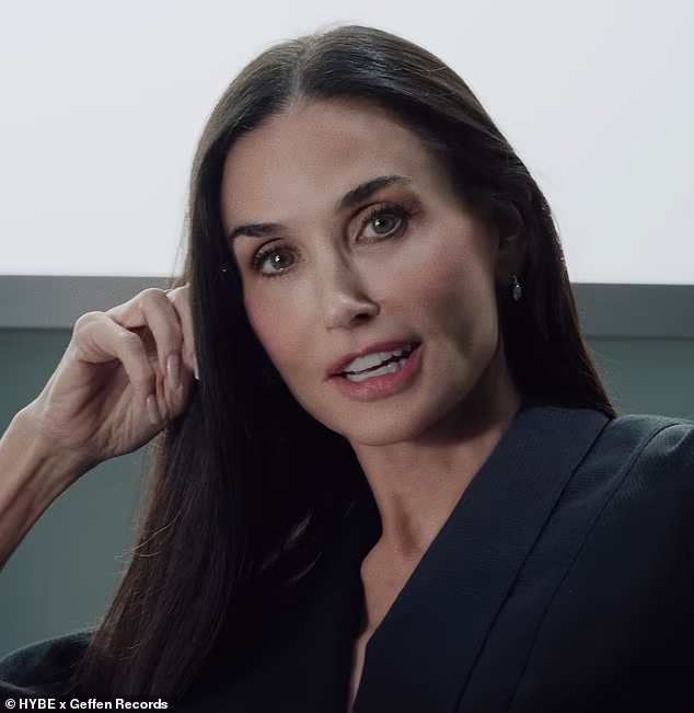 Demi Moore has made a surprise appearance in the music video for KATSEYE's new single 'Animal'