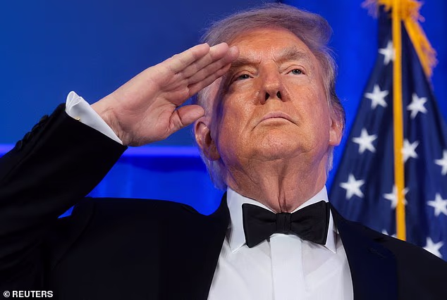 Donald Trump made good on his promise to appear to appear at the rescheduled White House Correspondents' Dinner after the original was canceled following another attempt on Trump's life