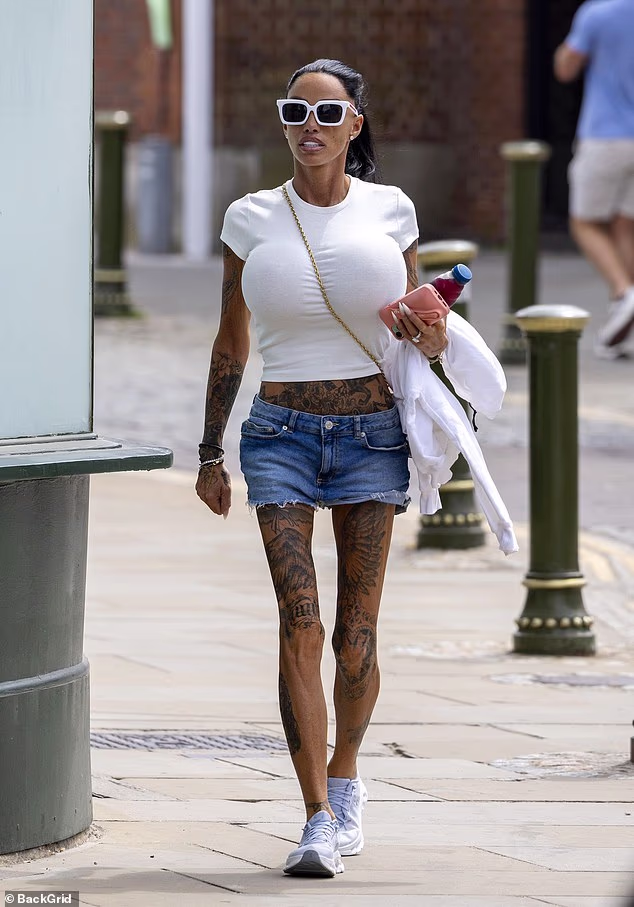 Katie Price was seen heading to a nail salon for a touch of pampering on Friday, after vowing she'll hold her conman husband Lee Andrews to account for 'hurting other people'
