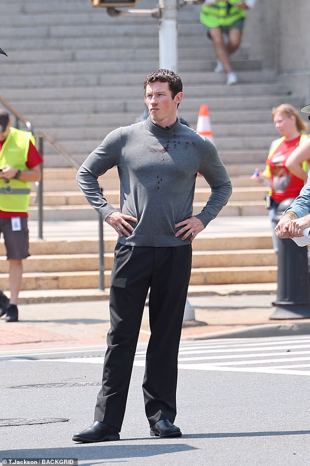 Callum Turner returned to filming after his multi-day wedding celebration with Dua Lipa in Sicily and subsequent Italian honeymoon last month