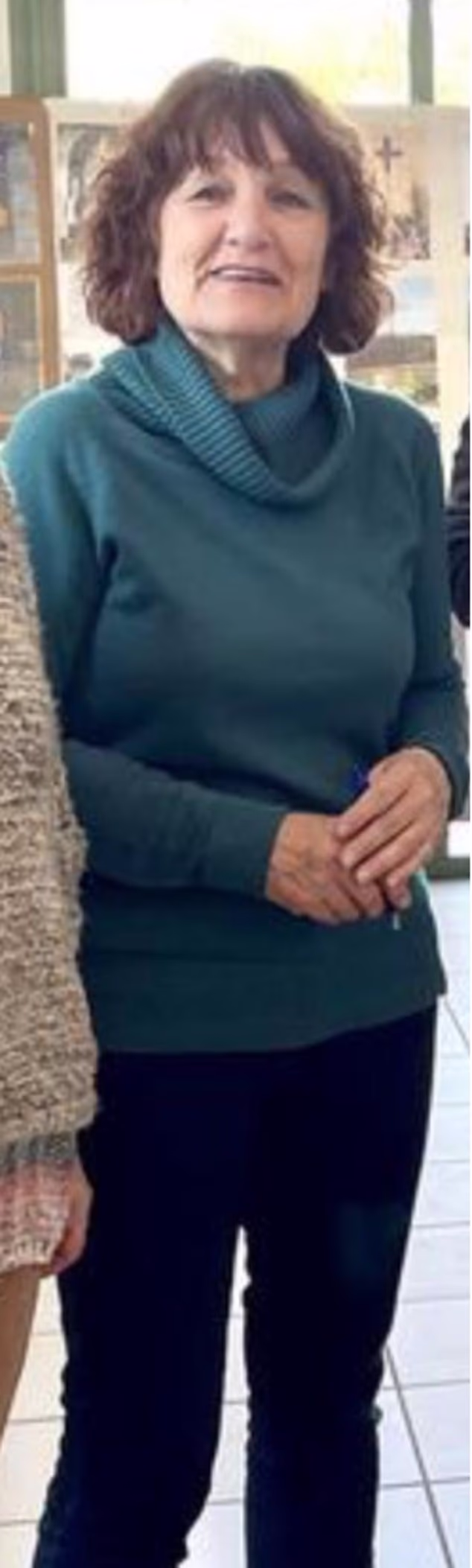 Marie-Laure Autefort (pictured) has been charged with the killing of Karen Carter in the Dordogne village of Trémolat in April 2025 but friends insist she would have been incapable of using such force