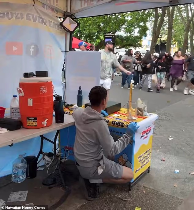 People were seen running for their lives at the Bite of Seattle food festival on Sunday night