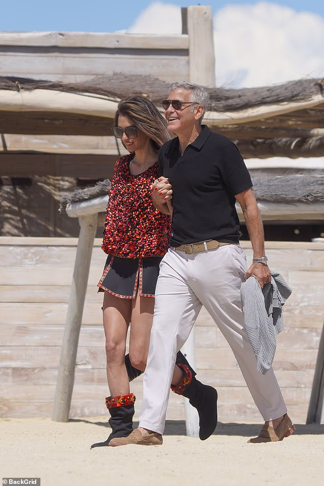 George Clooney, 65, revealed Wednesday that he and wife Amal, 48, have been forced to evacuate their home in France as wildfires threaten the southern part of the country; pictured together in the South of France in May