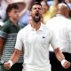 Novak Djokovic celebrates victory