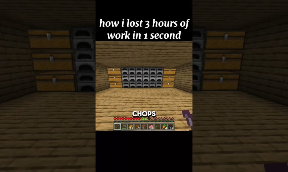 how i lost 3 hours of work in 1 second