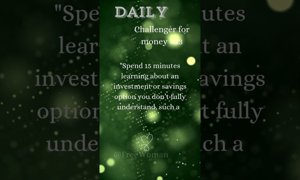Daily Challenger #13- Financial Literacy