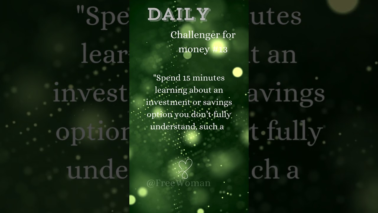 Daily Challenger #13- Financial Literacy