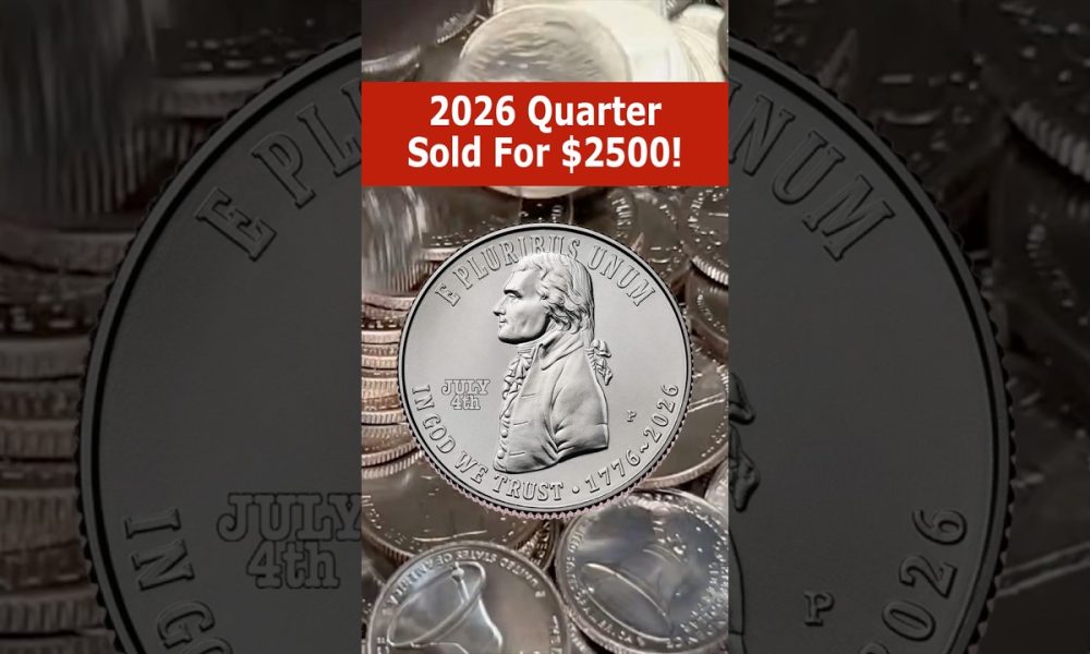 A 2026 Quarter Sold For $2500!    #coin #rich #money #coincollecting #coinrollhunting