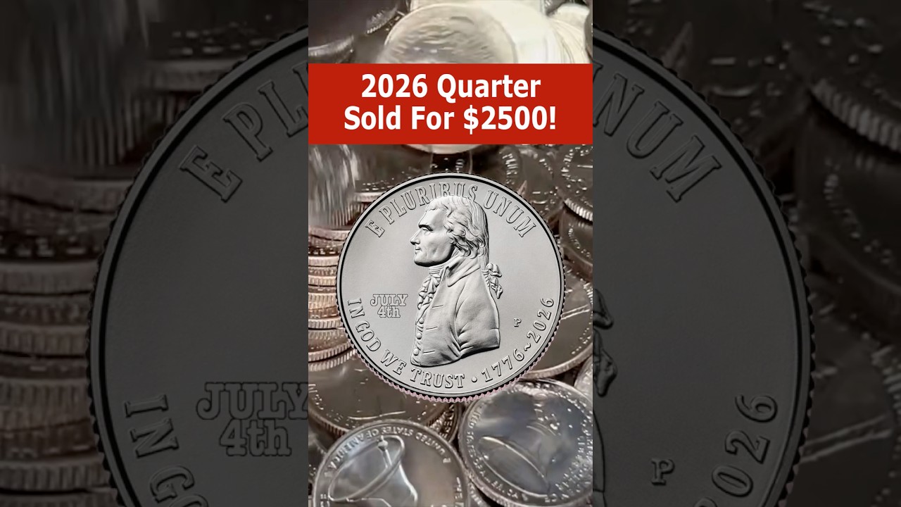 A 2026 Quarter Sold For $2500!    #coin #rich #money #coincollecting #coinrollhunting