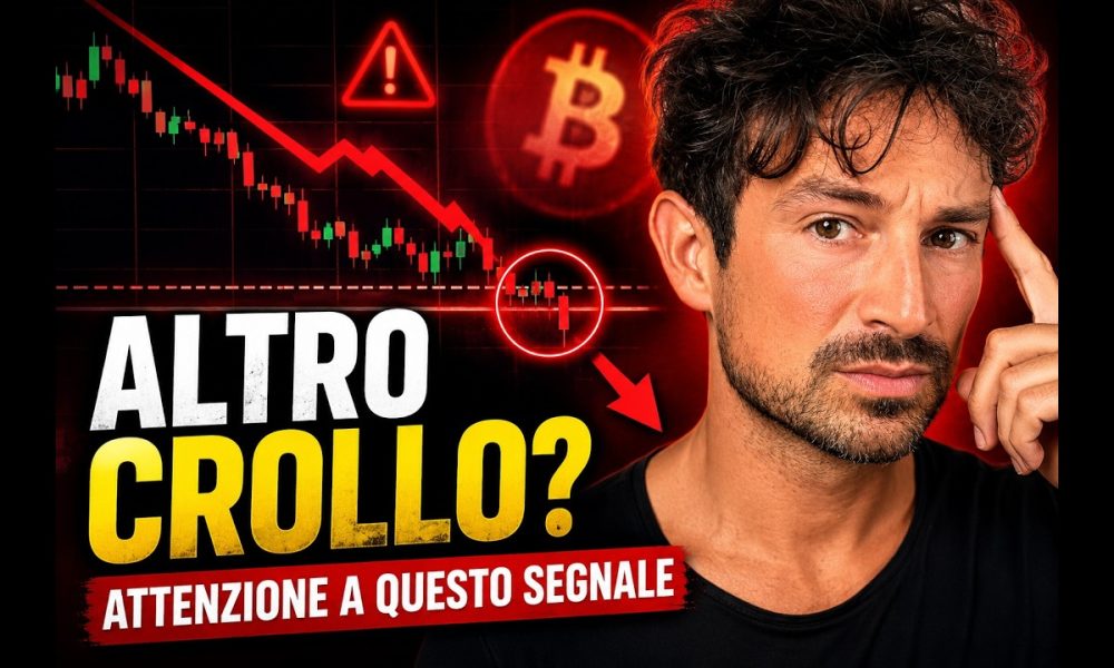 BITCOIN, CRYPTO: ALTRO CROLLO IMMINENTE? ATTENZIONE A QUESTO SEGNALE