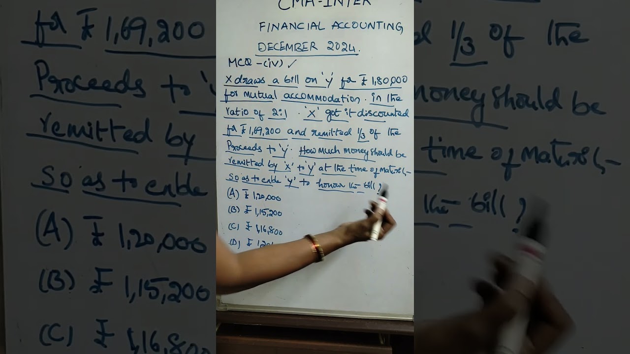 CMA INTER FINANCIAL ACCOUNTING, December 2024, MCQ 4
