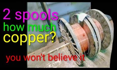 We bought 2 spools of copper for $176. Here's how much money we made!