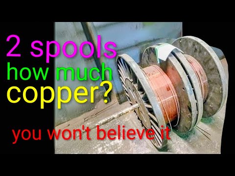We bought 2 spools of copper for $176. Here's how much money we made!