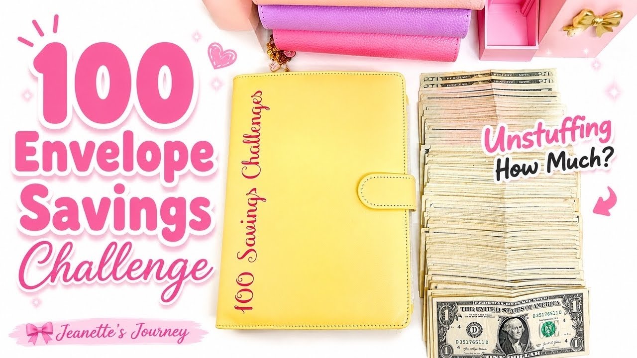 100 ENVELOPE SAVINGS CHALLENGE | CASH STUFFING | LONG-TERM SAVINGS | CASH ENVELOPE SYSTEM