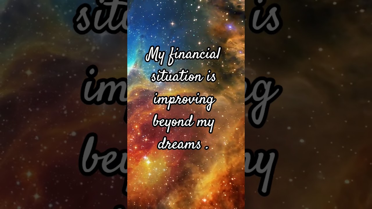 Financial situation is improving #successmindset #motivation #lawofattraction #affirmations #shorts