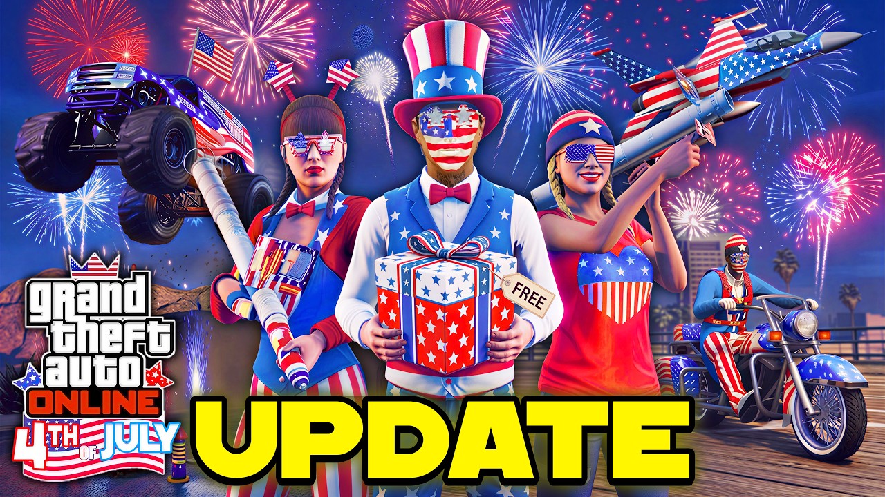 GTA Online INDEPENDENCE DAY UPDATE 2026, FREE GIFTS, Rare Clothing, MONEY, (New GTA5 Update)