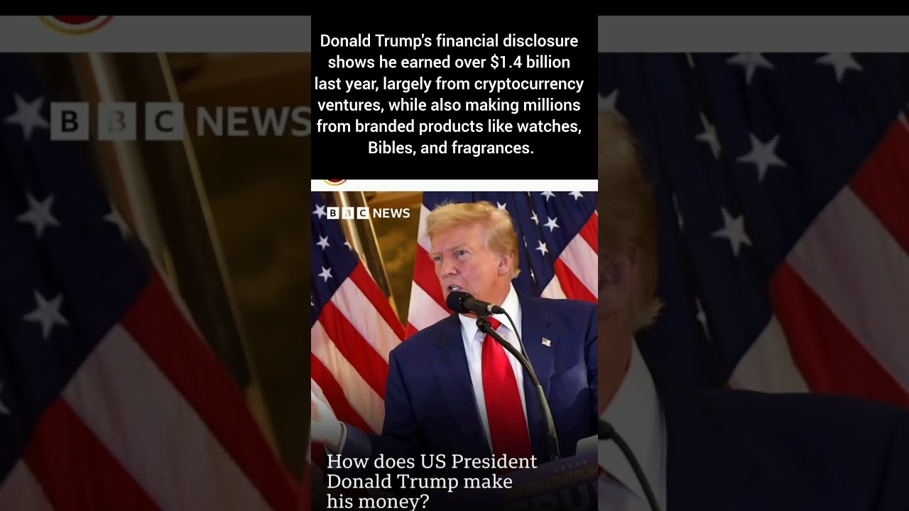 Trump Earned Over $1.4 Billion From Crypto and Business Ventures