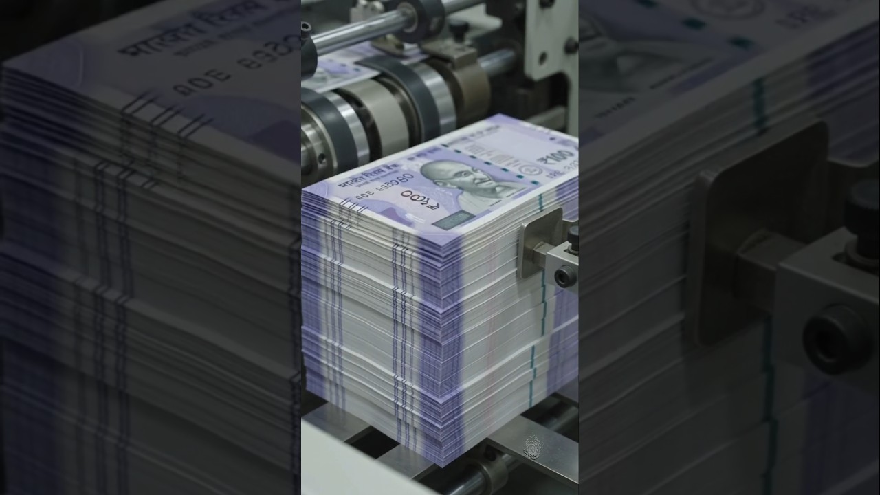 factory me 100 rupay ka note  kese banta hai #moneysaving  #money #shorts