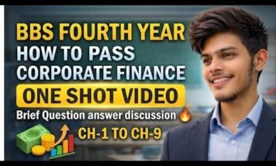 How to pass corporate Finance||BBS Fourth Year|| All Chapter Brief Question answer( BAQ)discussion