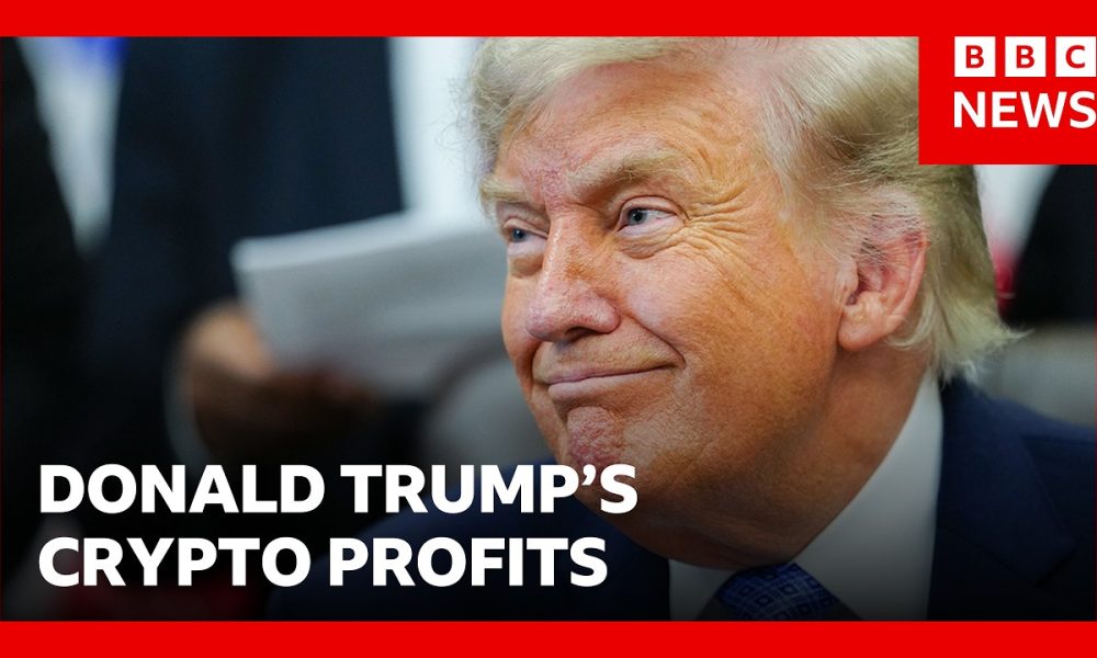 President Trump made more than $1bn from crypto in first year back in office | BBC News