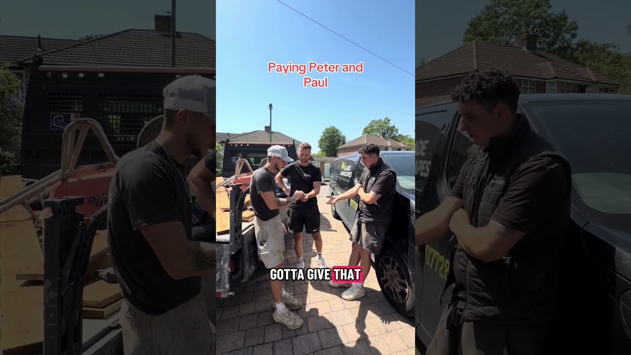 Robbing Peter to pay Paul #skit #funny #money #payday #comedy