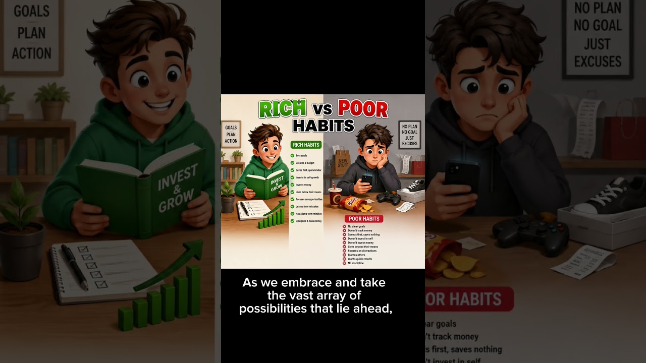 RICH vs POOR HABITS #finance