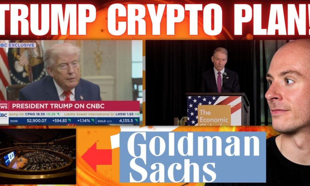 Trump Reaffirms His Crypto Plans.. It's Coming! SEC Makes Crypto Statement!! Goldman's Crypto Meet!!