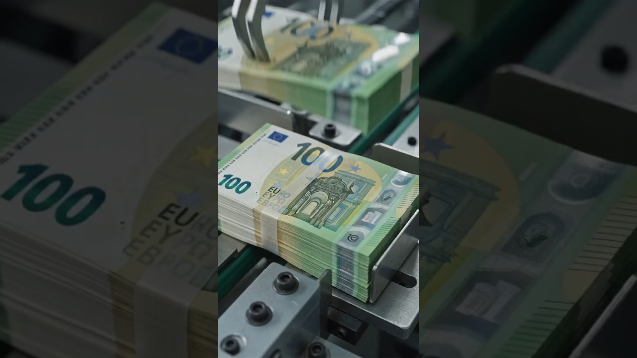 The making of the Euros in the factory #shorts #money #moneysavingtips
