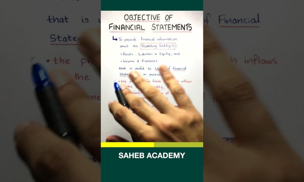 Objectives of Financial Statements