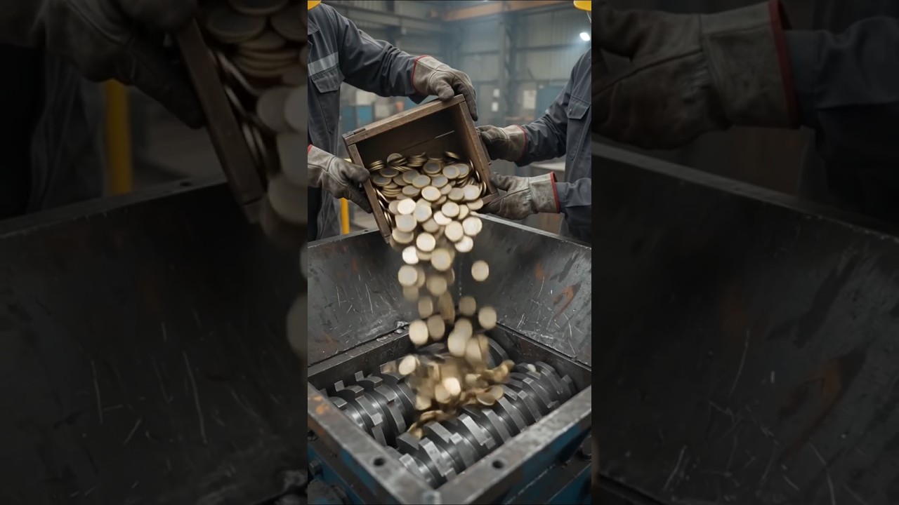 The Demolishing process of 10rupee coin #money #moneysavingtips #shorts