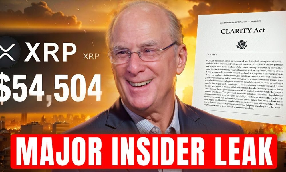 BlackRock Insider Reveals XRP Clarity Act BOMSHELL!!!