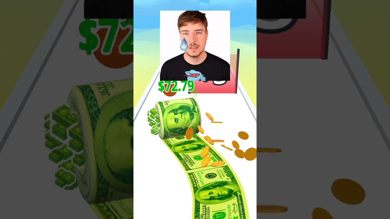 MrBeast Sus, Money Rush #shorts #funny #shortvideo #mrbeast #youtubeshorts #money  #cristianoronaldo
