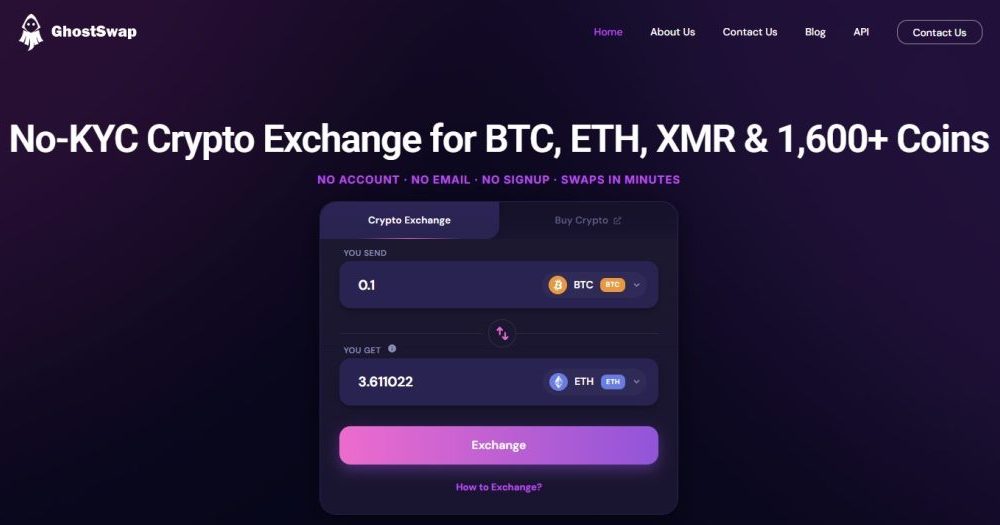 No Email, No Account, No KYC: How GhostSwap Swaps 1,600+ Coins in One Step