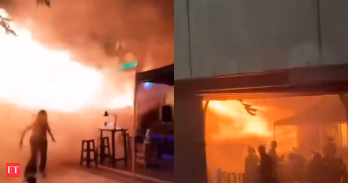 Bangkok pub fire video: Watch how the inferno spread through crowded music venue in seconds