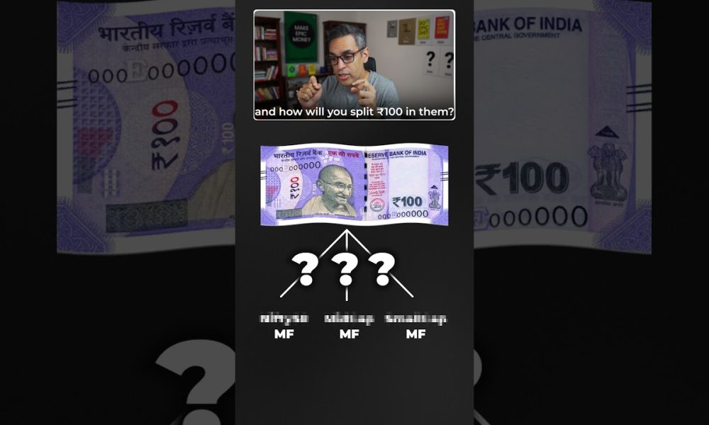 Rs. 100 ko INVEST karne ka SPLIT! | Ankur Warikoo #shorts
