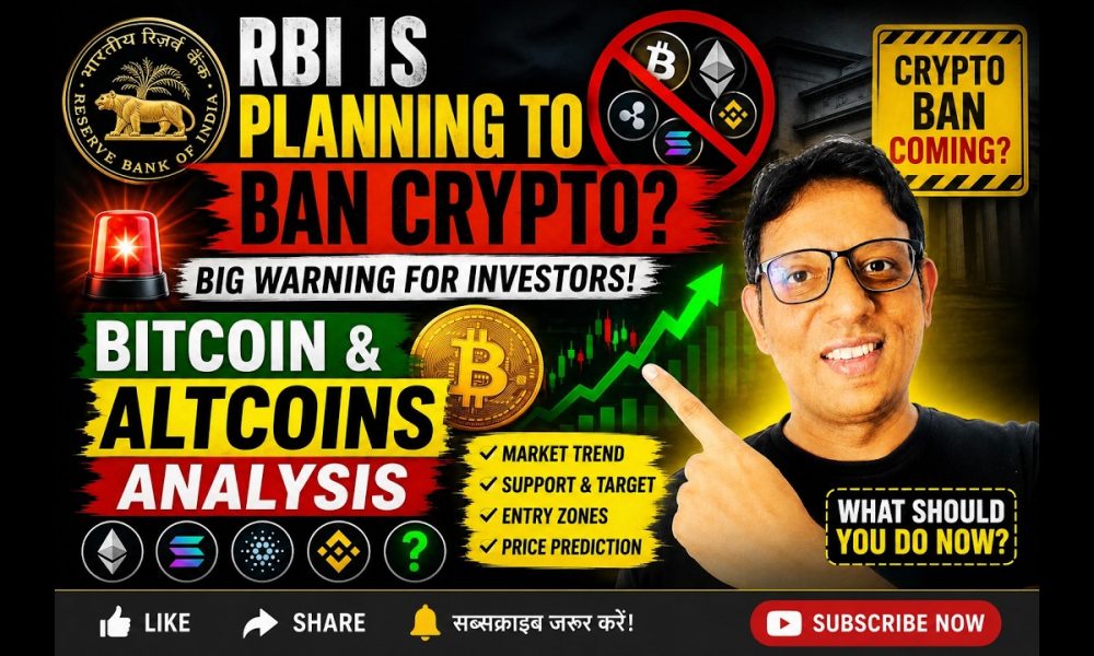 RBI backs crypto ban, tax department big update | Bitcoin and alt coins update