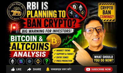 RBI backs crypto ban, tax department big update | Bitcoin and alt coins update