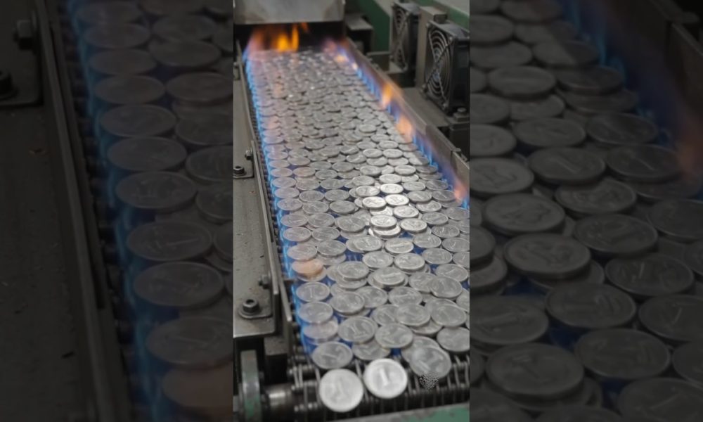factory me 1  rupay ka sikka  kese banta hai #moneysaving #money #shorts