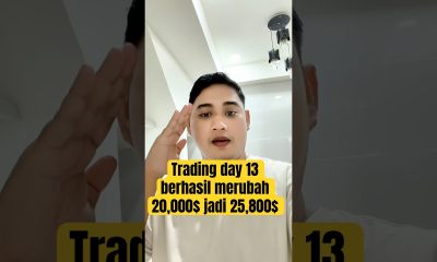Trading day 13 berhasil merubah 20,000$ jadi 25,800$  #trading  #cryptocurrency #bitcoin