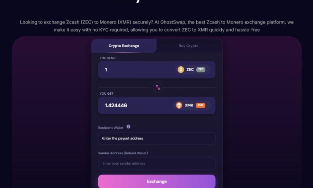 How to Swap Zcash to Monero With No KYC, in One Step